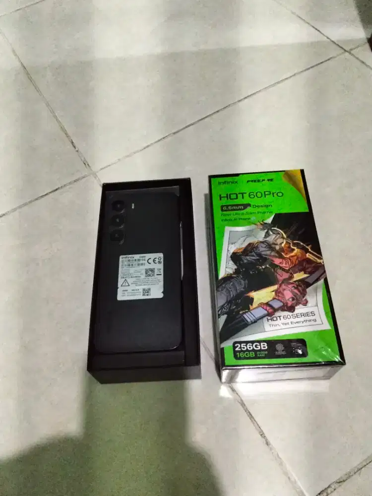 Infinix hot 60 pro ram 8/256 mulus lengkap original