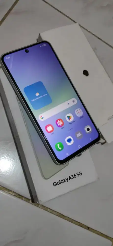 SAMSUNG A36 5G 
 FULLSET ORIGINAL
kondisi masih mulus
Ram 8gb Rom 256