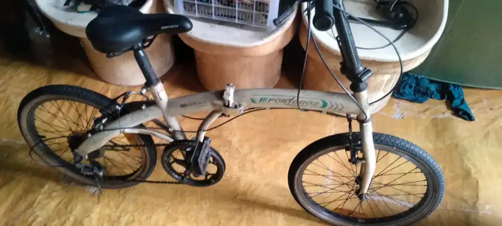 sepeda lipat portoroz genio dewasa(murmer jual butuh)harga net