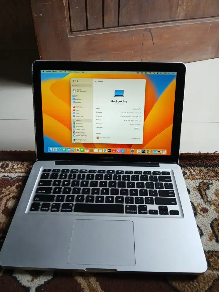 Macbook pro 13-inch.mid 2012 Sudah SSD