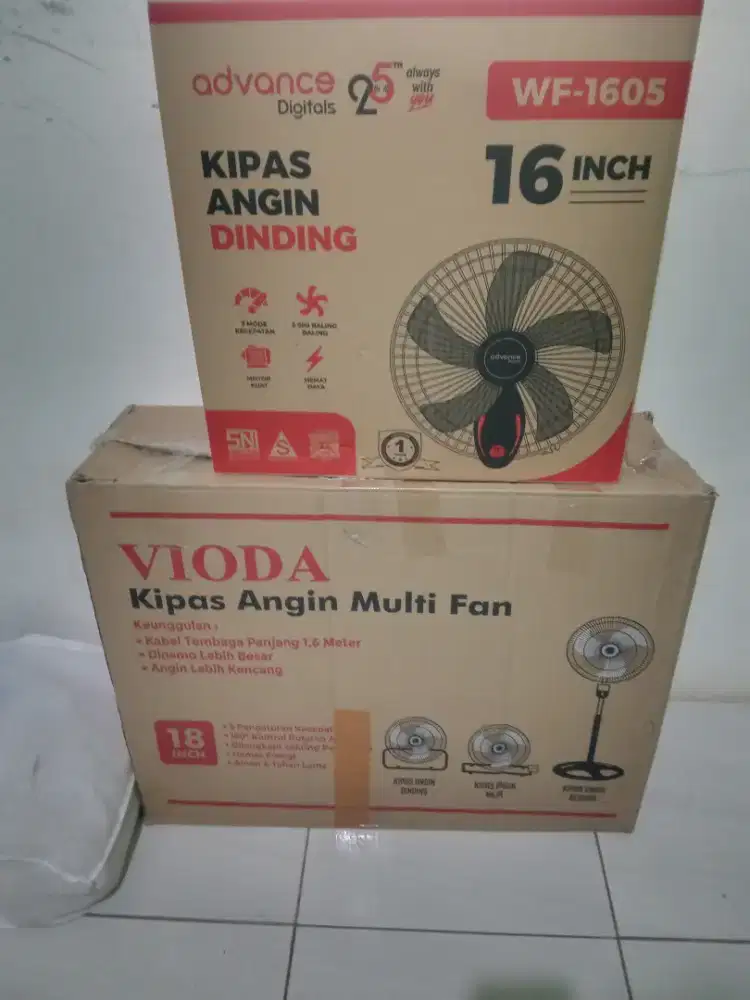 Kipas angin 16 inch dan 18 inch