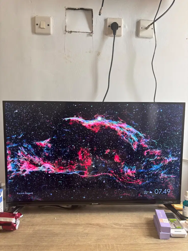 SHARP GOOGLE TV 32 INCH LENGKAP DUS