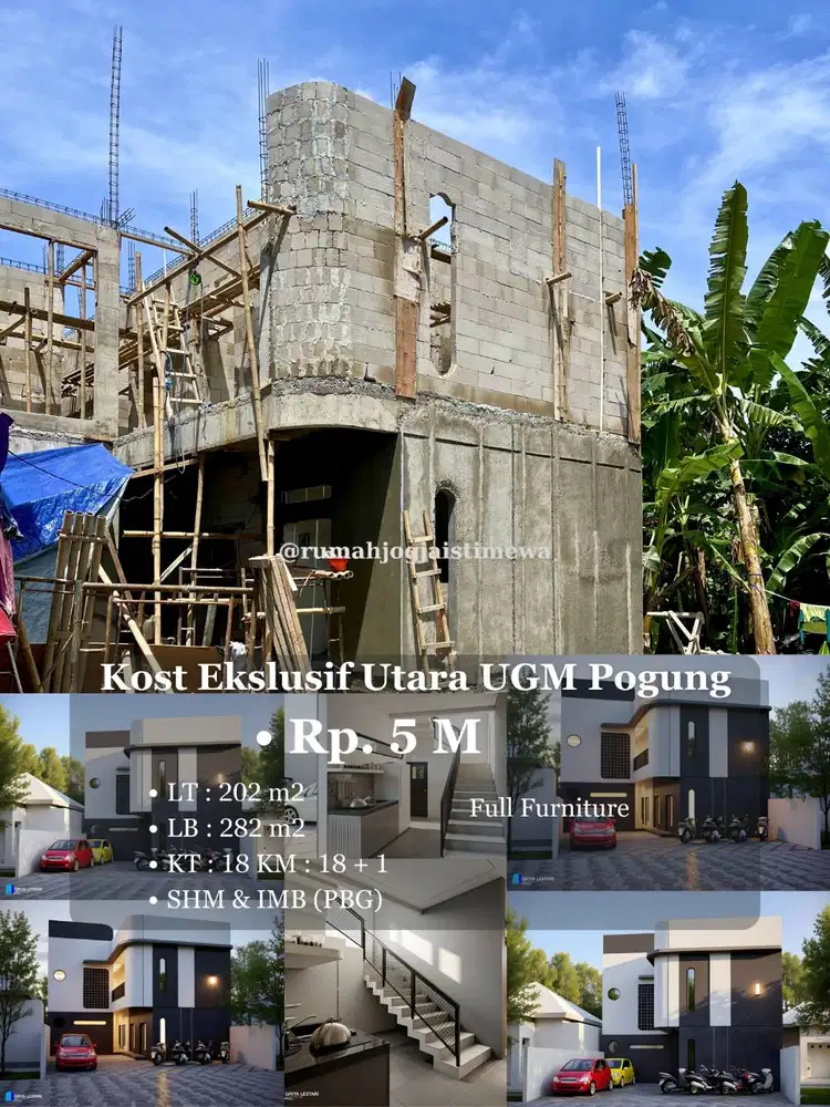 Kost Ekslusif Baru Full Furniture di Pogung Pandega Marta Utara UGM