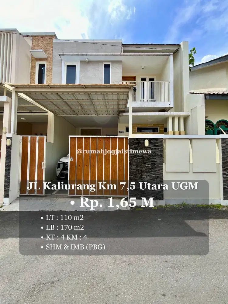 Rumah di JL Kaliurang Km 7,5 Banteng Utara Kampus UGM