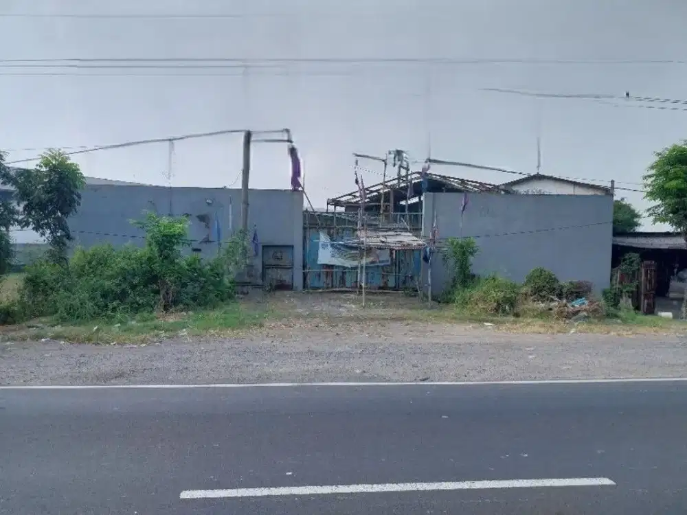 Gudang Raya Bypass Krian Sidoarjo 2.594 m² – 3 SHGB, 1 Lantai, Lokasi Jalan Utama