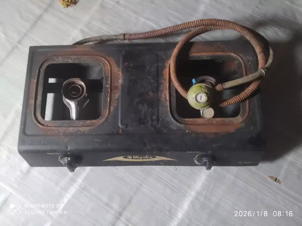 Jual kompor gas 2 tungku siap pakai 150rb