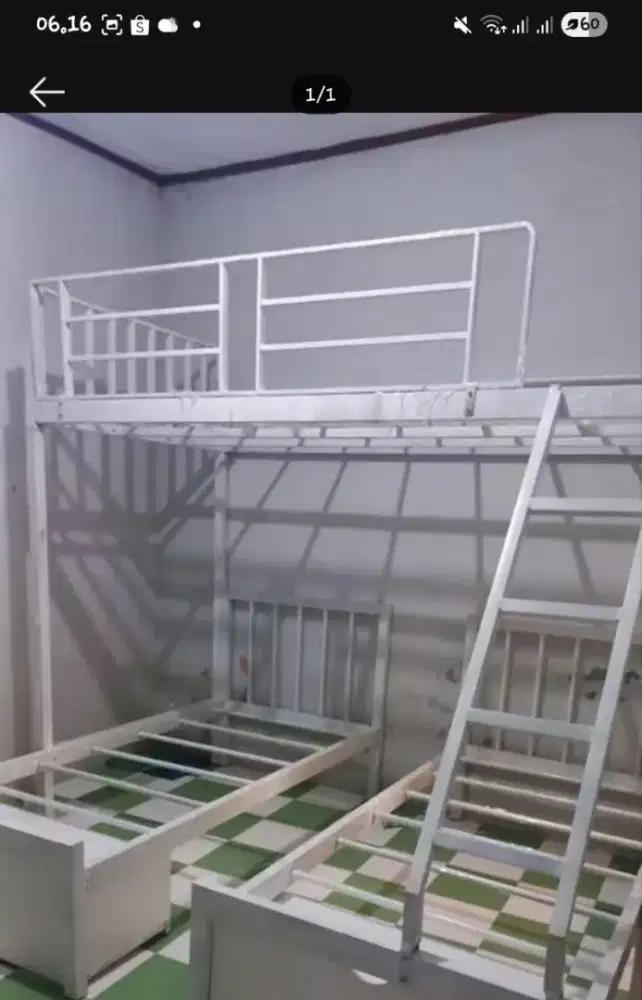 Mezanin ranjang tempat tidur custom