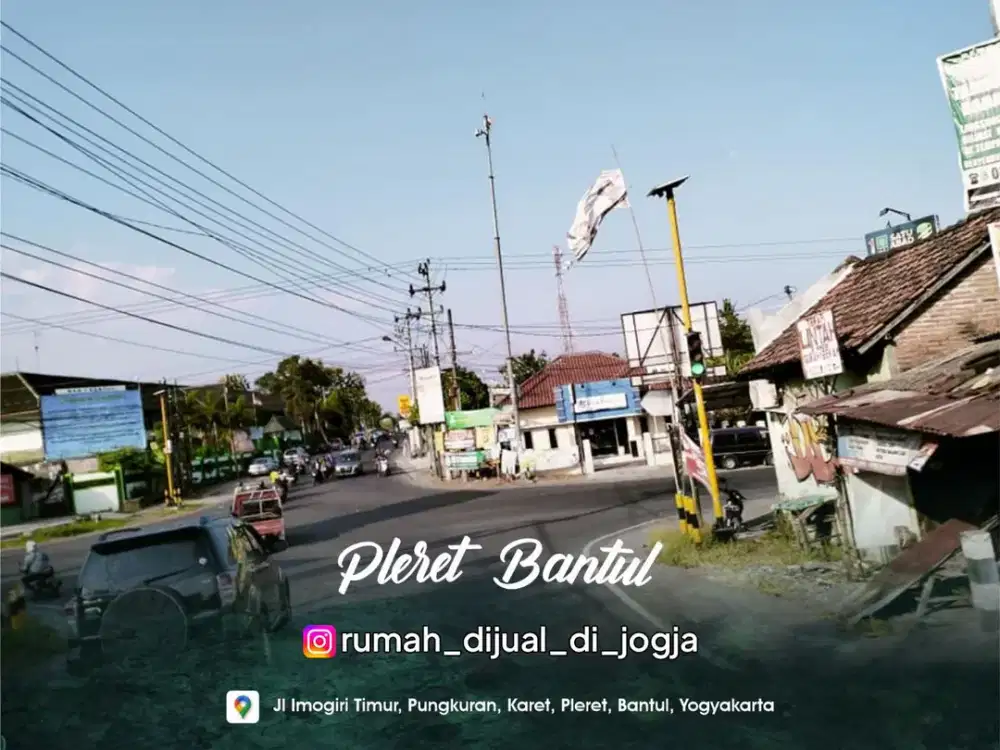 Tanah Siap Bangun dekat Kampus UAD di Pleret Bantul Jogja