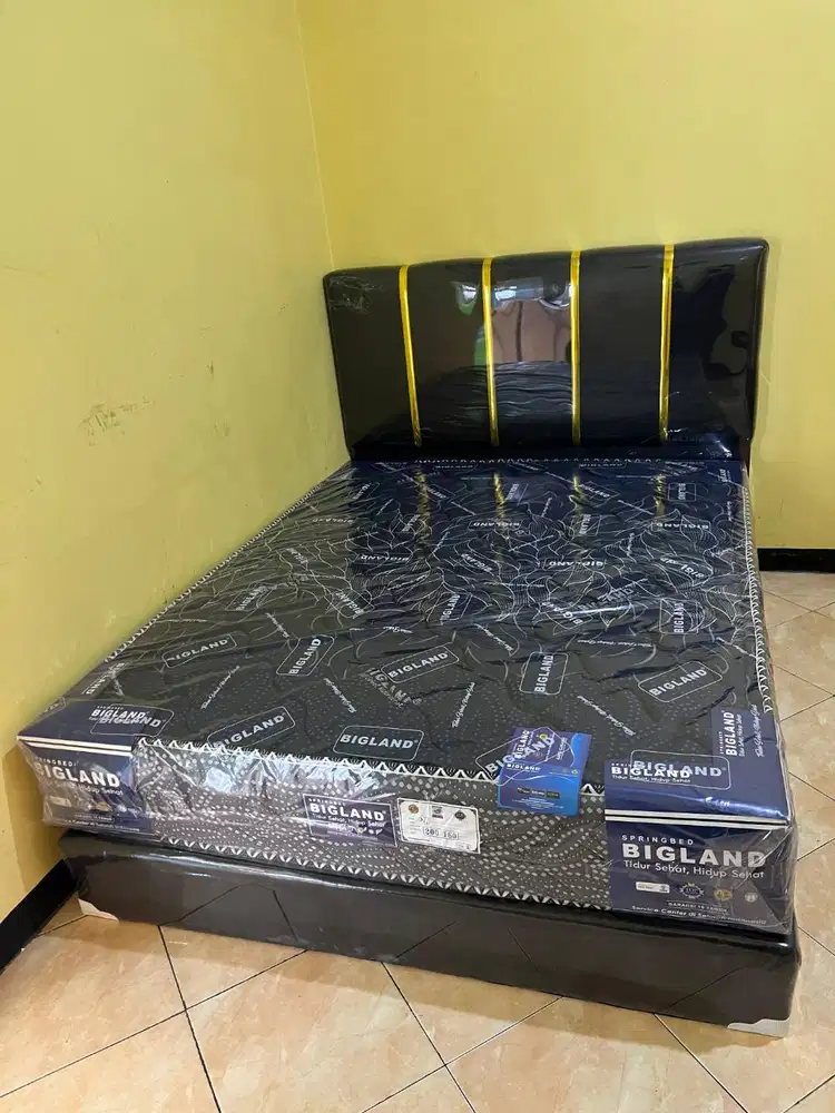 PROMO SET DIVAN LIST SPRINGBED BIGLAND UK 160X200 SALE
