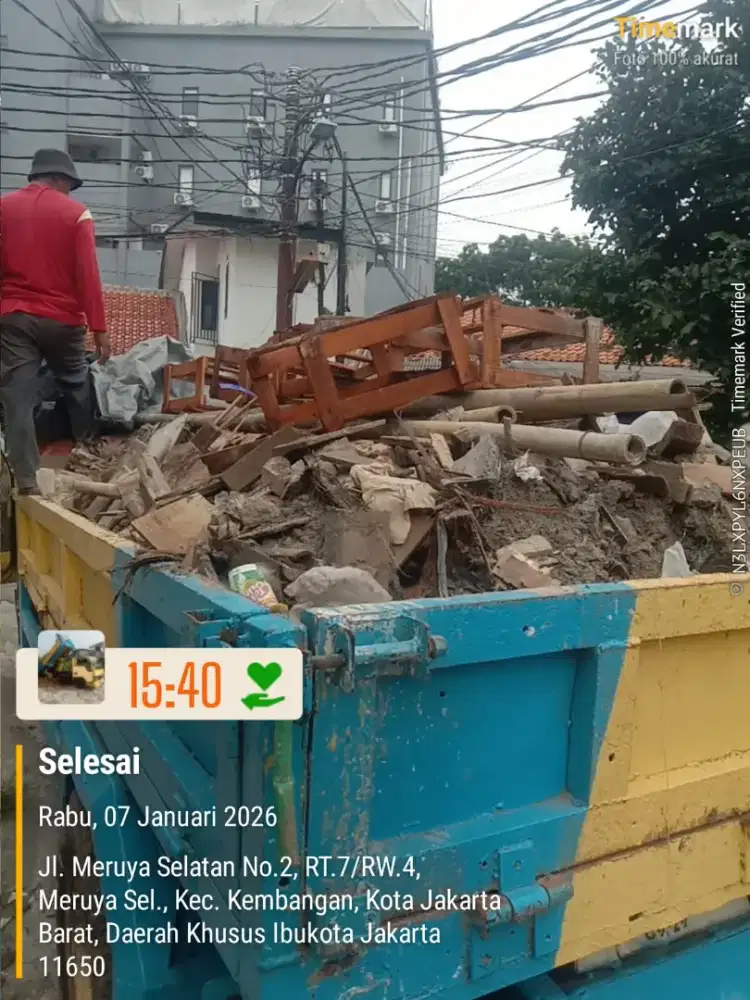 Jasa angkut puing dan buang sampah