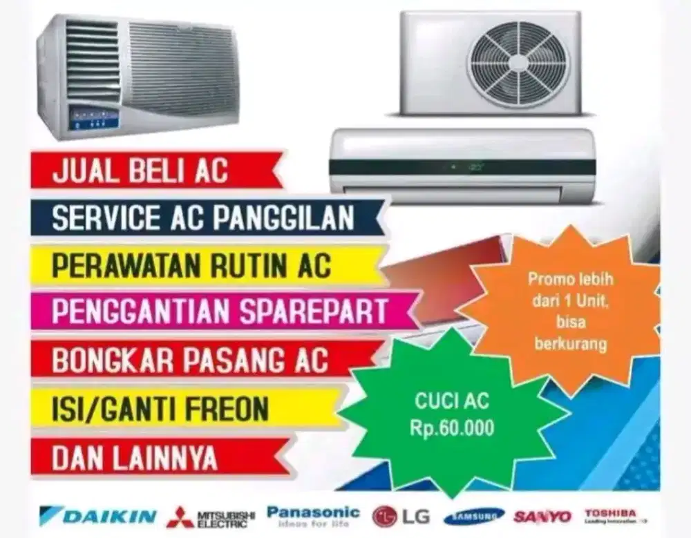 bongkar pasang ac
