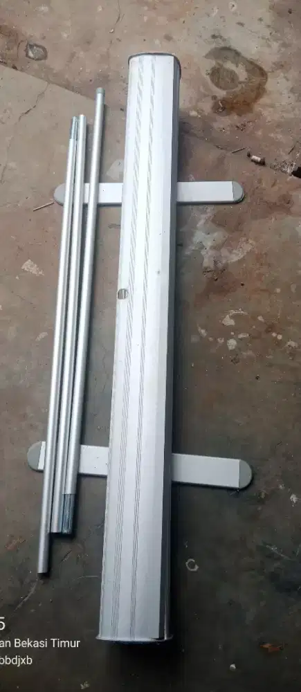 Firstly banner berdiri frame Roll up
