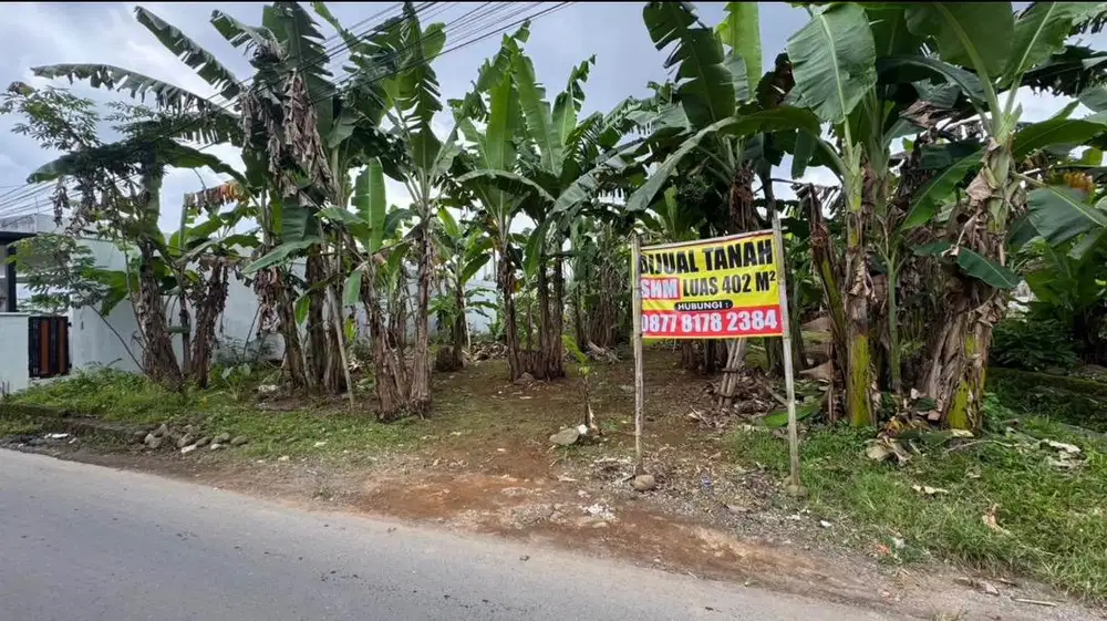 Jual tanah murah tengah kota pinggir jalan