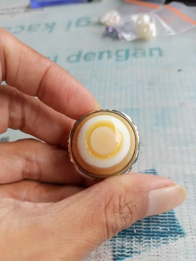 Batu Cincin Akik Permata Natural Agate Chalcedony Puser Bumi Unik