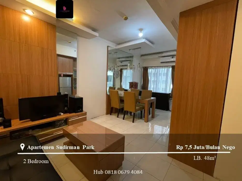 Disewakan Apartement Sudirman Park 2BR Mid Floor FF