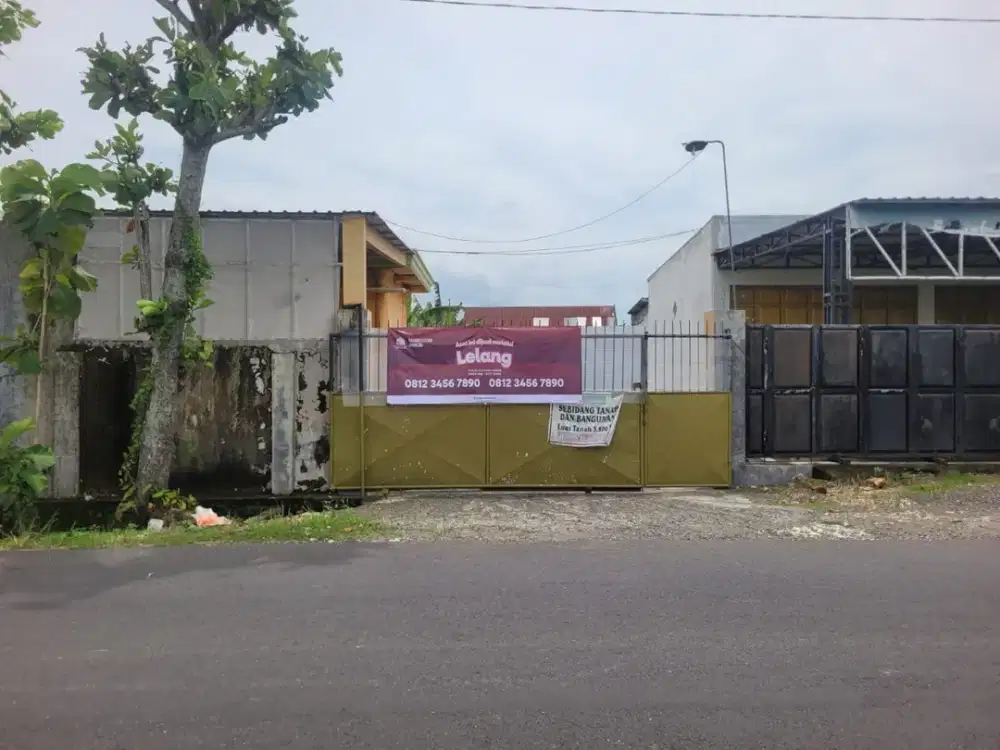 Gudang Strategis di Kawasan Kapas Bojonegoro dekat dengan Stasiun Bojonegoro