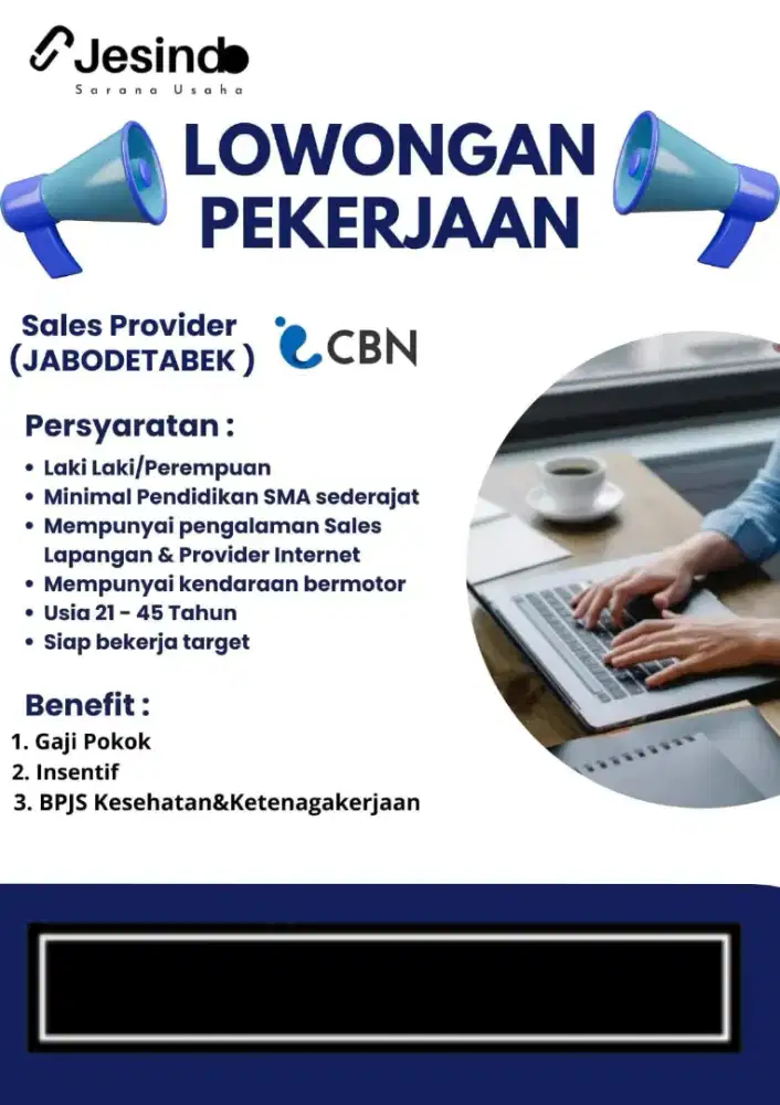 SALES PROVIDER WIFI CBN