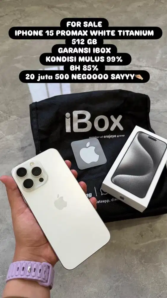 IPHONE 15 PROMAX 512GB EX IBOX