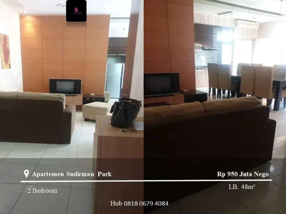 Dijual Apartement Sudirman Park 2BR Low Floor Fully Furnished