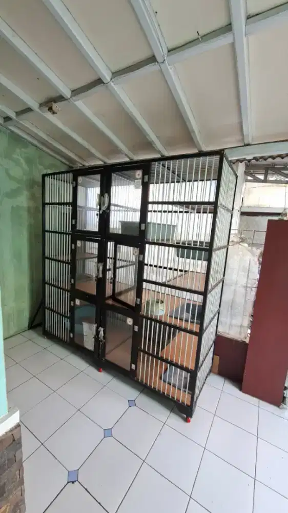 Kandang kucing 6 kamar
