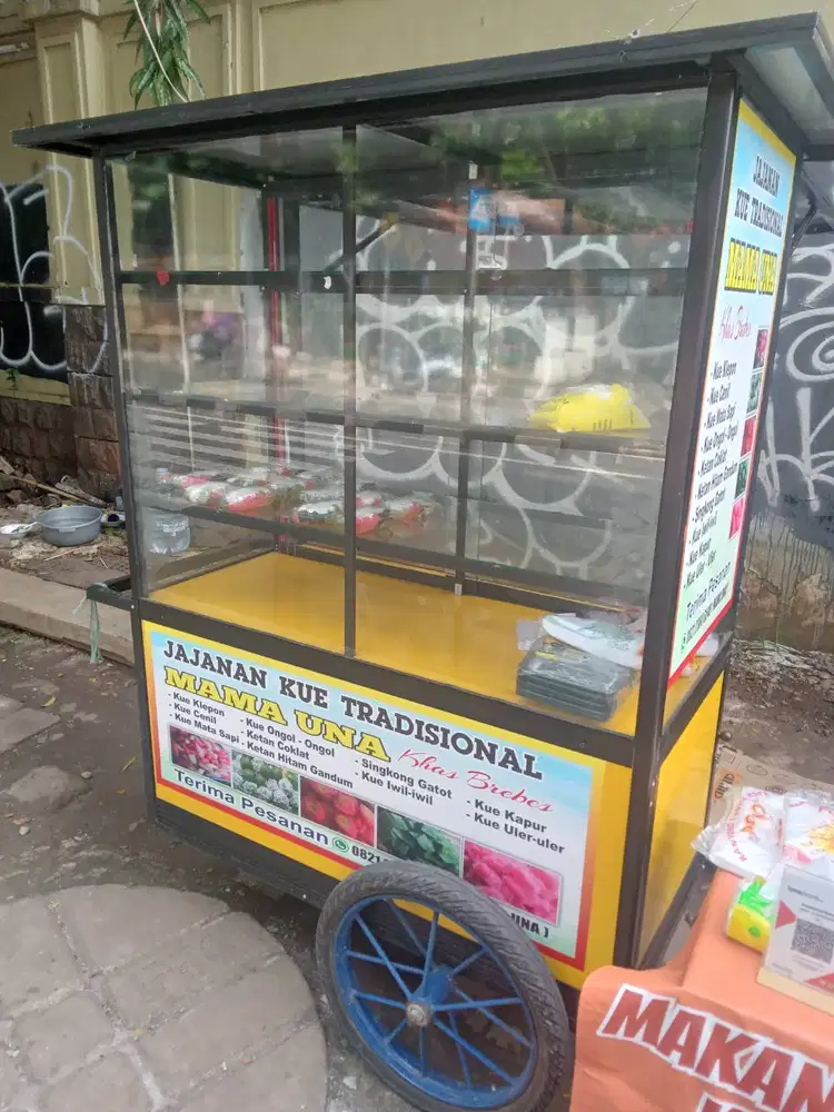 Gerobak Alumuniun 60 x 120 x 180 cm