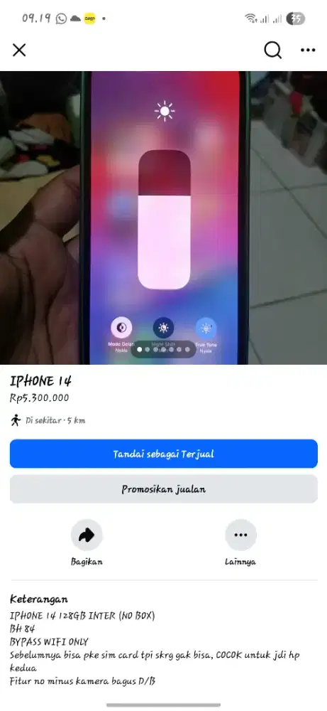 Iphone 14 128gb inter second