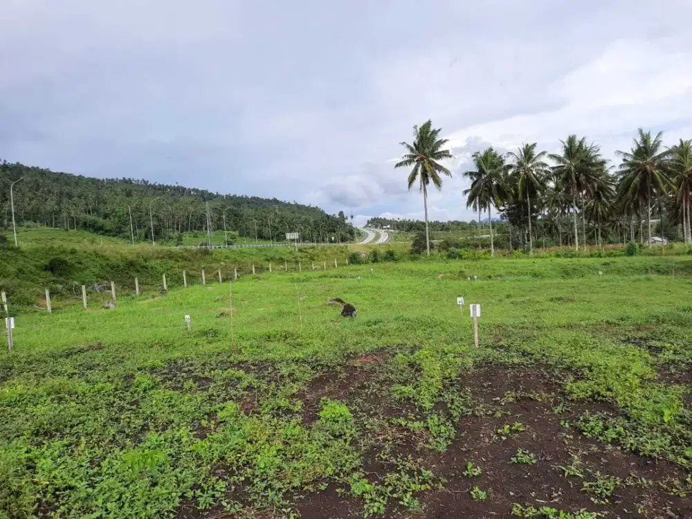 Tanah kavling dekat gerbang tol view gunung dan laut
