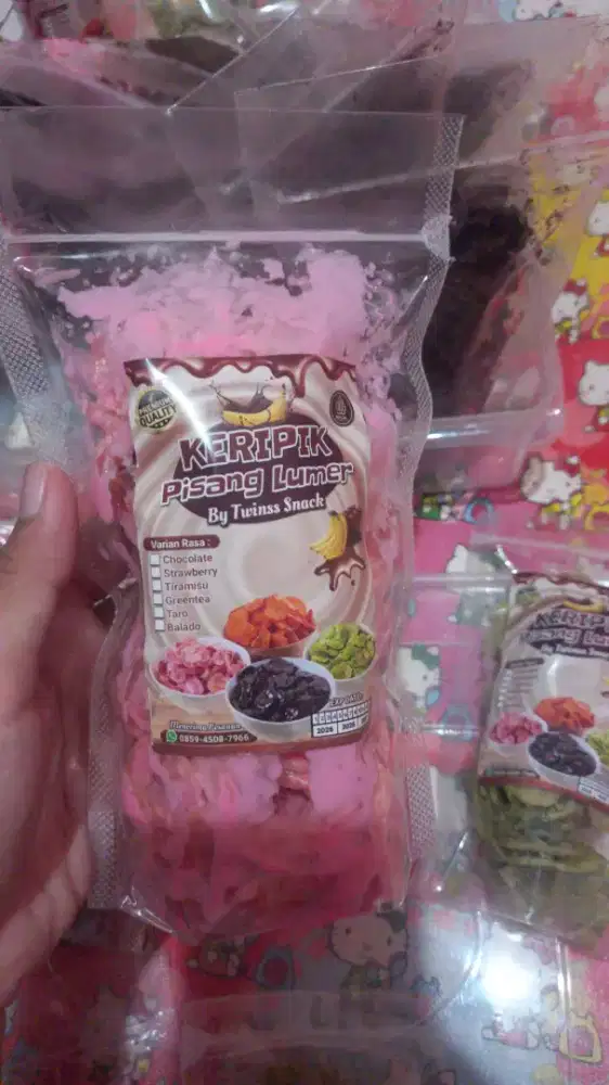 Cemilan Keripik Pisang Lumer & Manisan Kolang-kaling