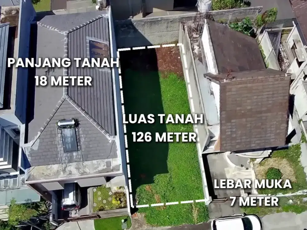 Paling murah.! Tanah luasan kecil komplek elite Setraduta Bandung Utara