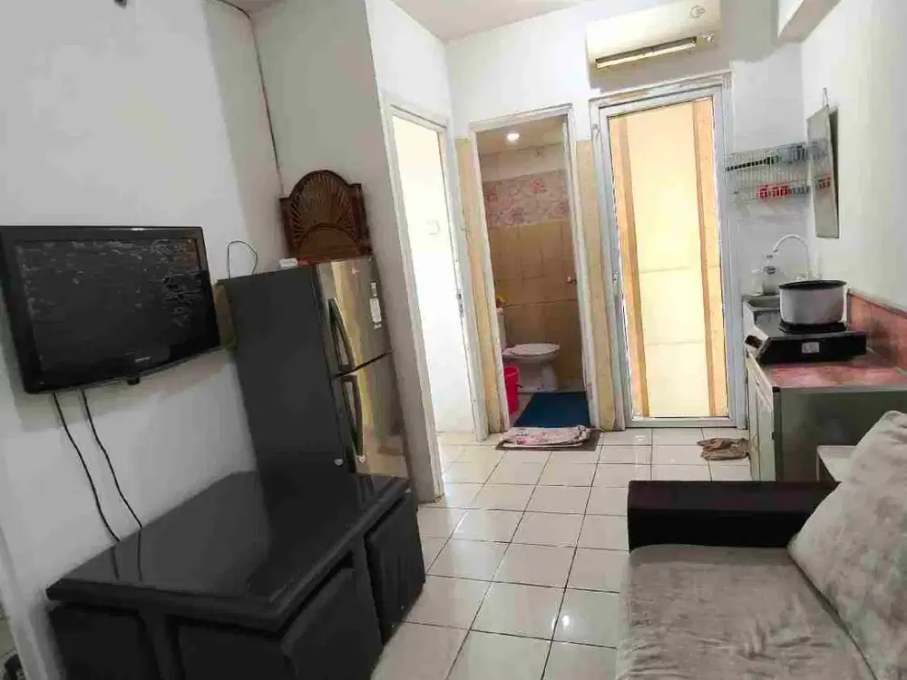 Apartemen Green Pramuka sewa bulanan 2 kamar tidur semi Furnish