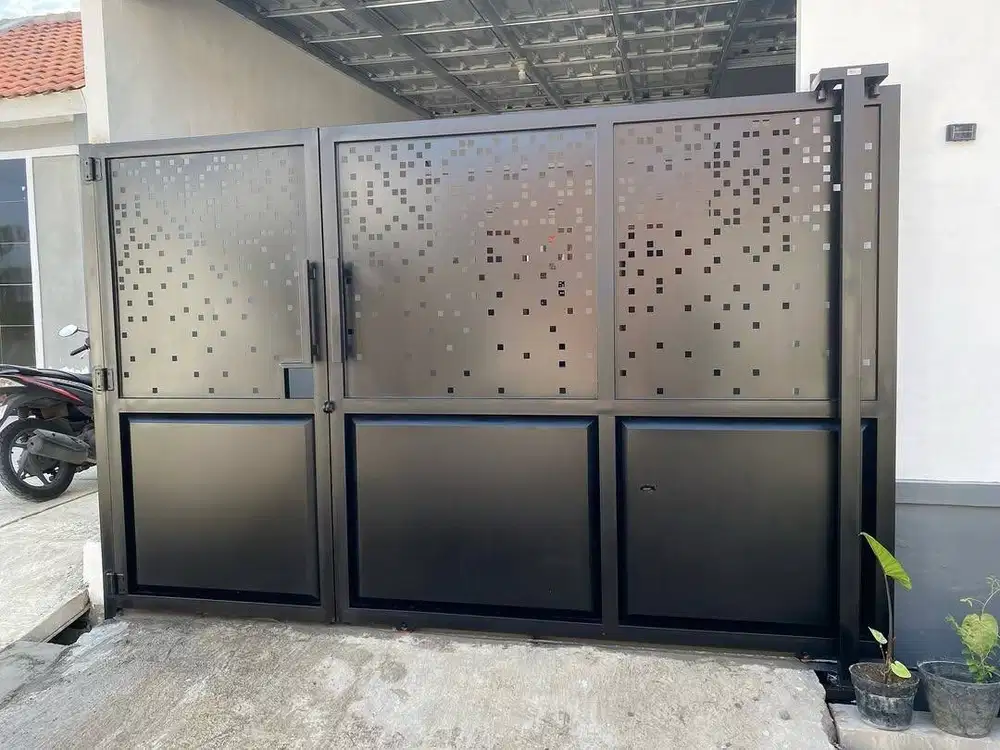 pagar dorong cutting laser