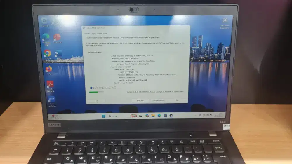 LENOVO X395 RYZEN 5 3500