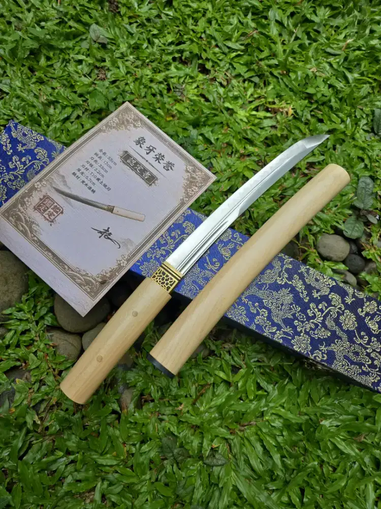 Pedang tanto Soga Hakurei T10 blade real hammon unokubi zukuri style