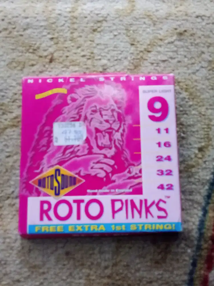 Dijual senar gitar merk ROTO PINKS edisi jadul