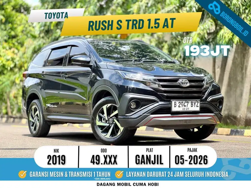 SUV Badak Penggerak Belakang | Toyota Rush TRD Metik 2019 Hitam