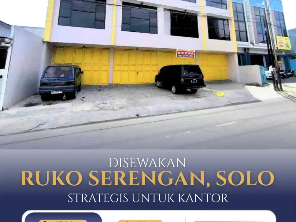 Ruko Bangunan Baru Cocok Untuk Kantor