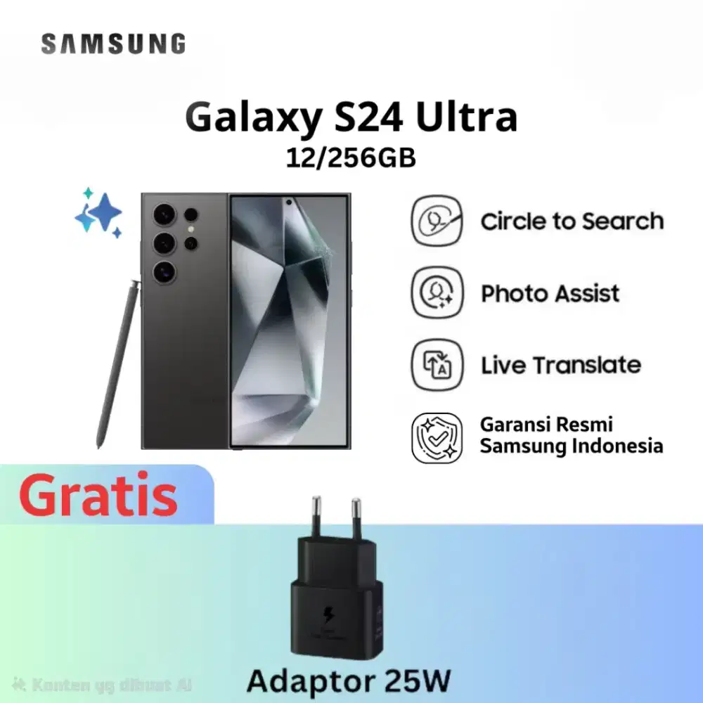 Samsung S24 Ultra 12/256 free adapter 25 watt
