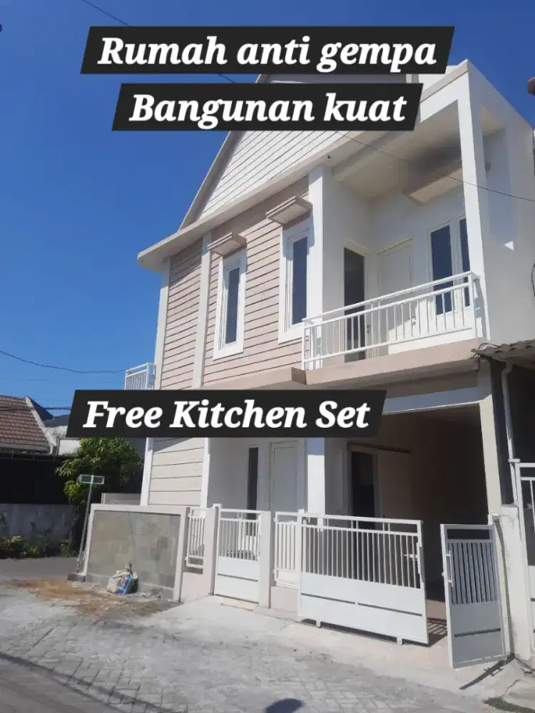 Rumah Anti Gempa UPN Rungkut dekat merr, pasar, rame, indomaret