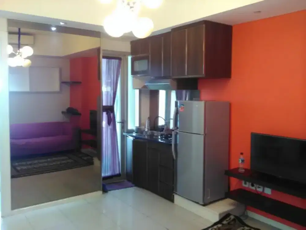 ready unit apartemen green lake sunter,2kamar furnished siap huni,3 AC dan waterheater,view laut priok