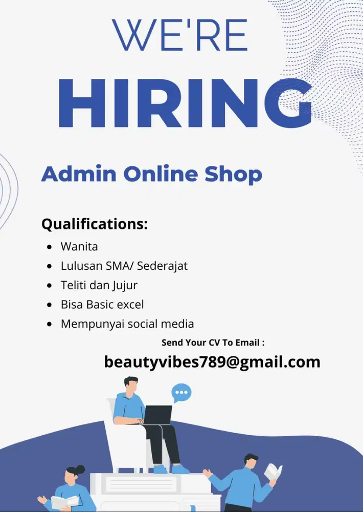 LOWONGAN KERJA ADMIN ONLINE SHOP