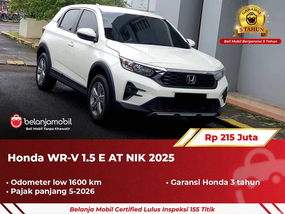 [ GARANSI 5TH ] Honda WRV WR-V WR V 1.5 E AT Putih 2025/2024