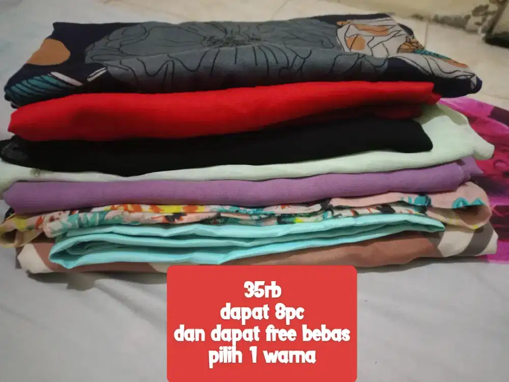 HIJAB SEGIEMPAT 35rb (8pcs) Free 1