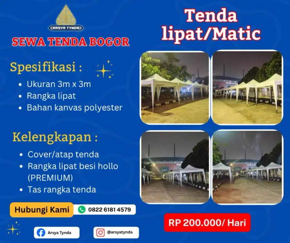 sewa tenda bazar