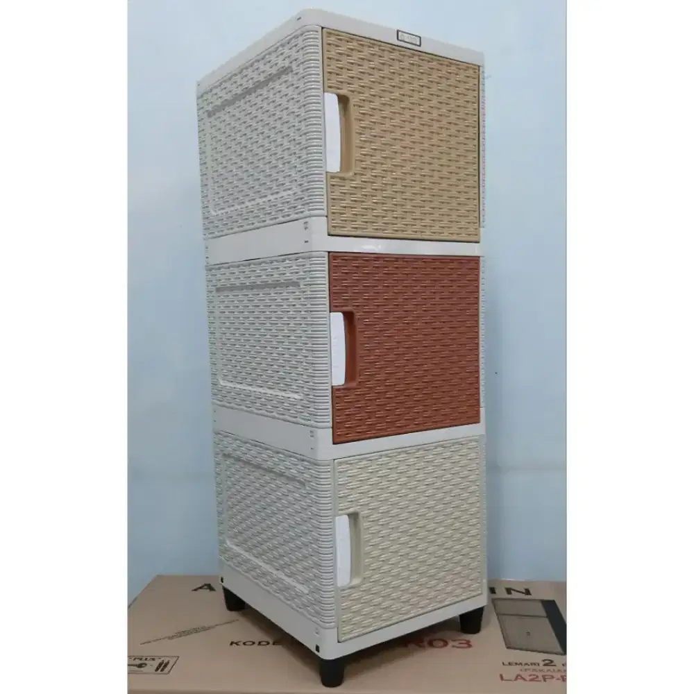 Lemari Swing Susun 3 Akako/Lemari Plastik