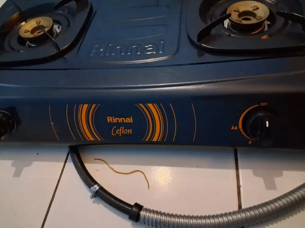 Kompor Rinai 2 tungku RI-522C + selang