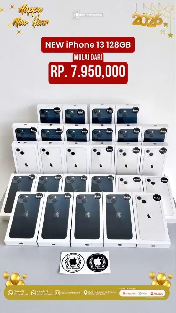 Iphone 13 new 128gb midnight