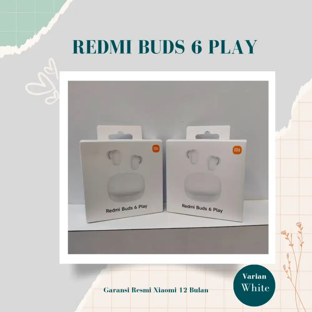 Redmi Buds 6 Play Garansi Resmi 12 Bulan