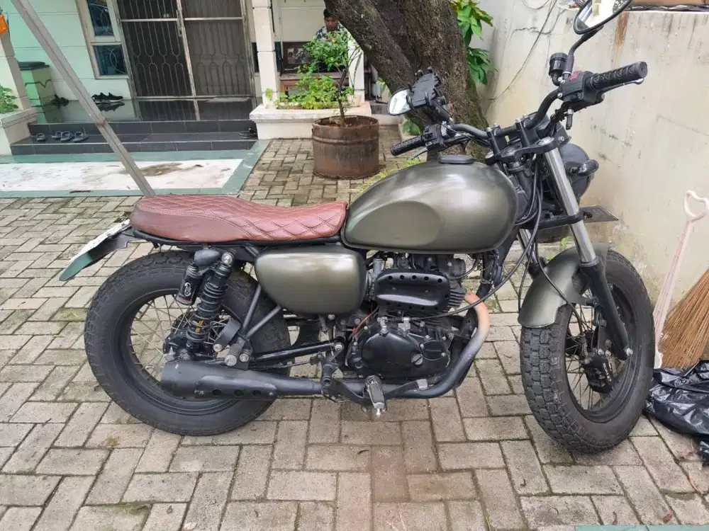 Kawasaki W175 Modif Army | Surat Lengkap | STNK 2028 | Siap Pakai