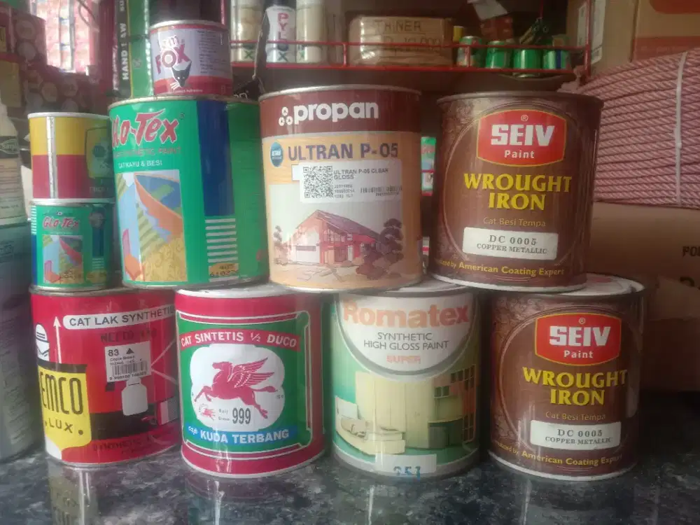 cat kayu dan besi murah