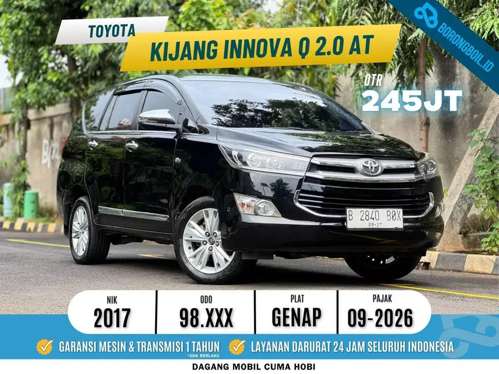 Mobil Keluarga Favorit Tipe Tertinggi | Toyota Innova Q Metik 2017 Hit
